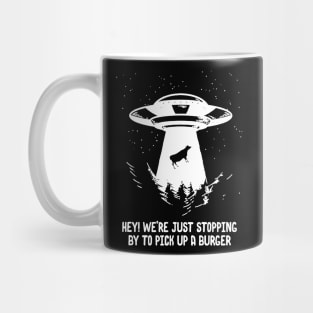 alien need burger Mug